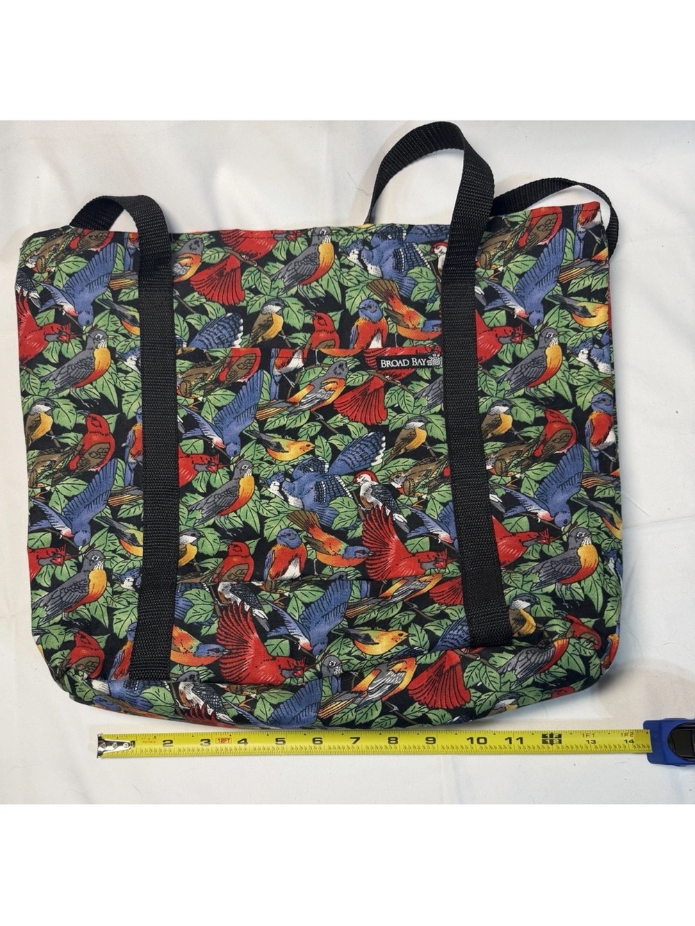 Colorful Parrot Print Tote Bag - Multicolor